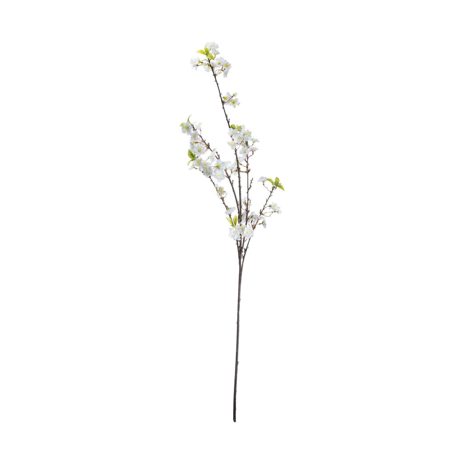 White Cherry Blossom Spray Artificial Flower Stem