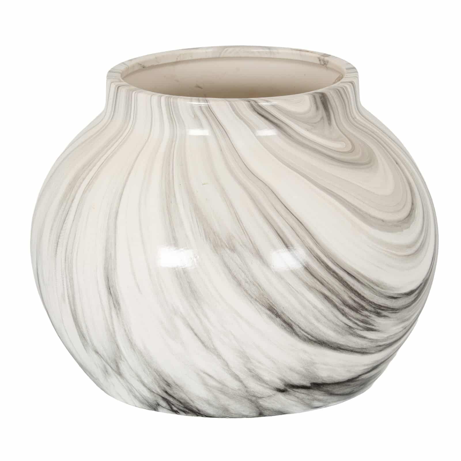 Marble Effect Planter Decorative Home Accessory