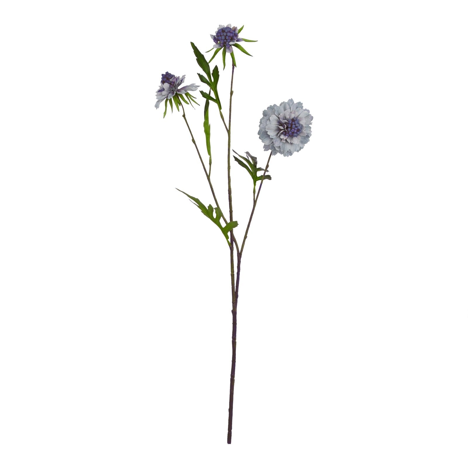 Pale Blue Scabious Stem Artificial Flower Stem