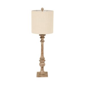 Pallido Candlestick Table Lamps With Linen Shade
