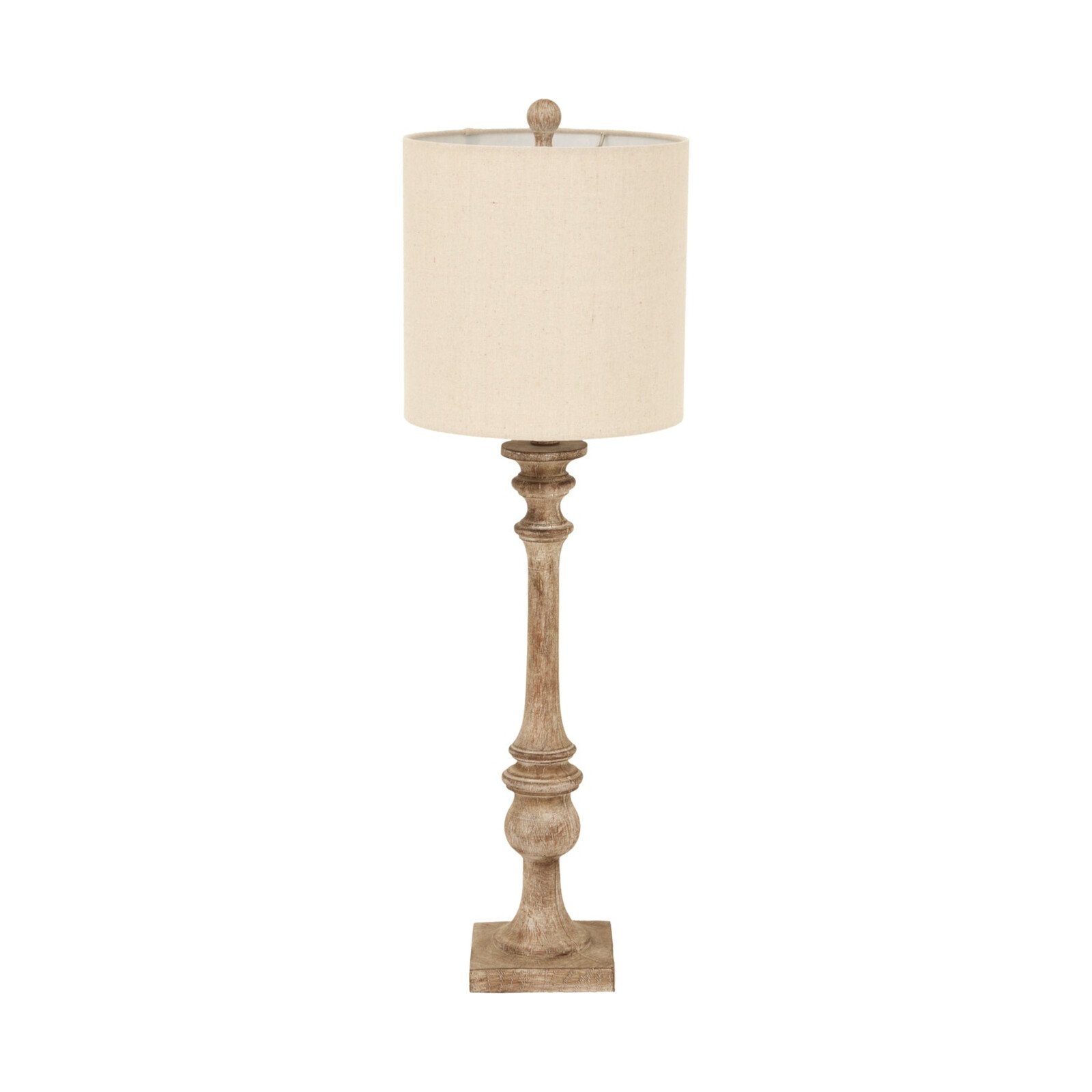 Pallido Candlestick Table Lamps With Linen Shade