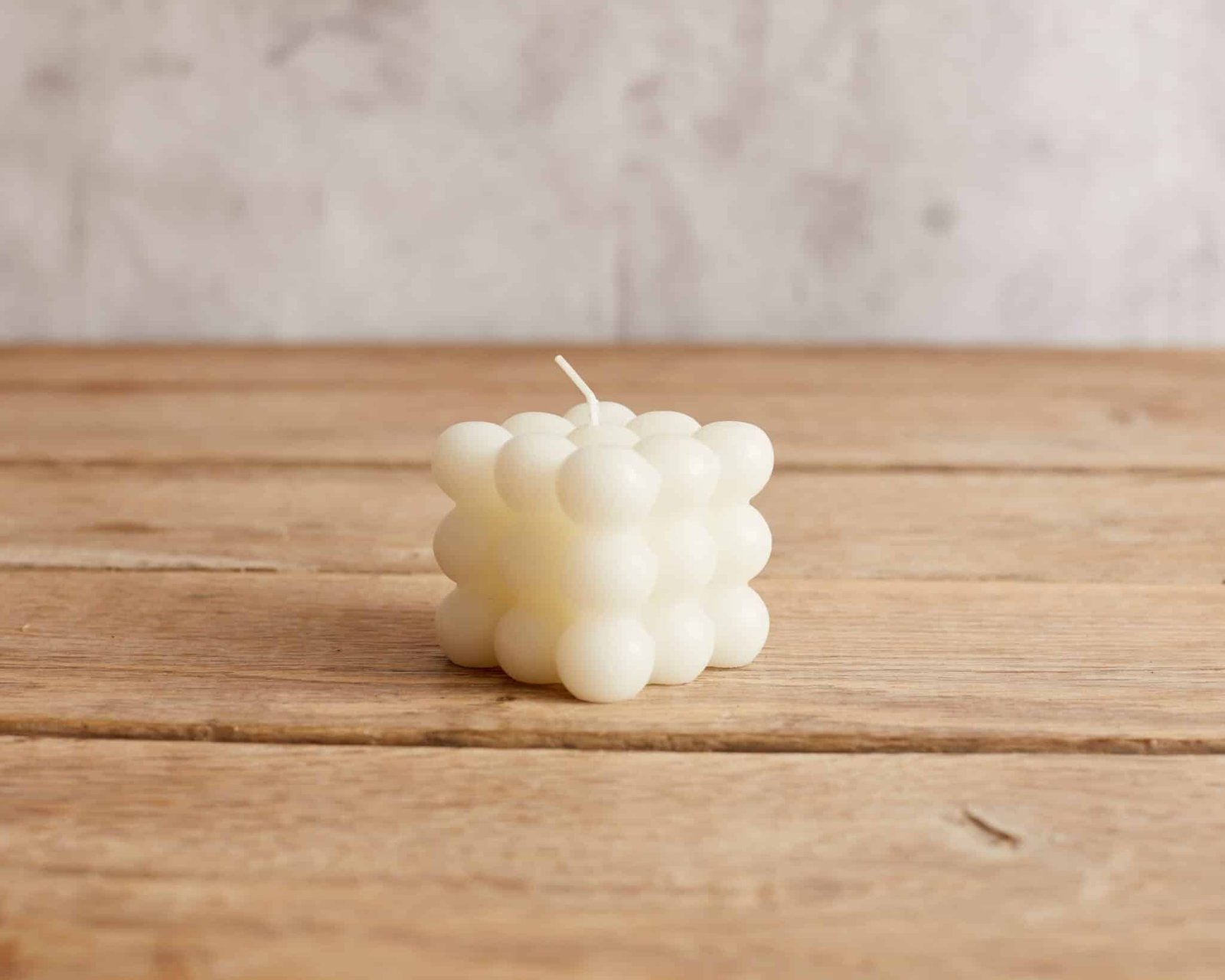 Bay White Bubble Candle