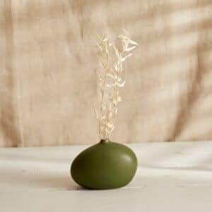 Joseline Ceramic Decorative Green Vase