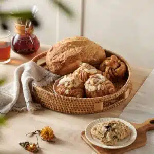 Home 12 Natural rattan serving tray