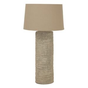 Tall Tuscan Grey Ceramic Table Lamp – 83cm