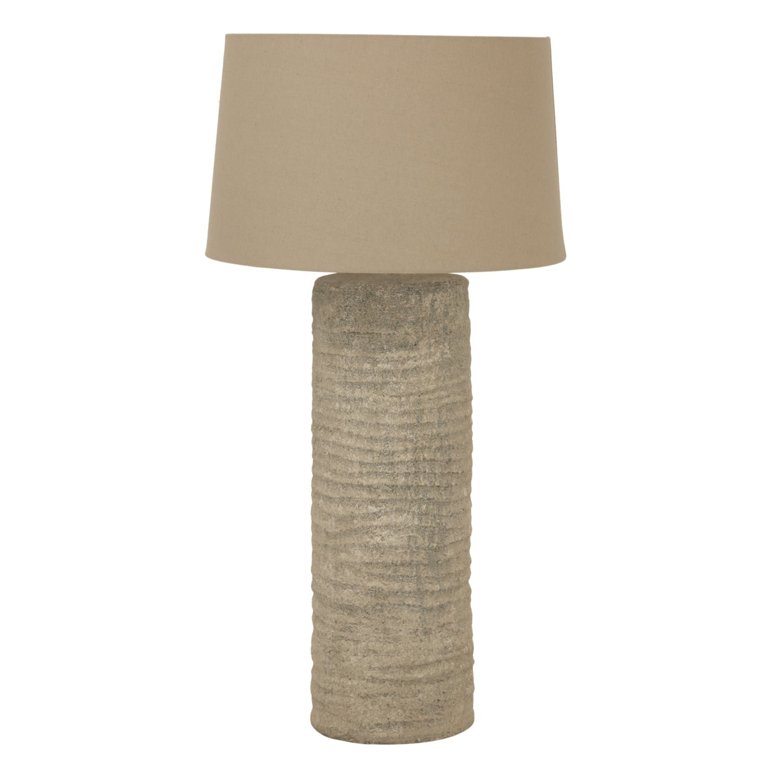 Tall Tuscan Grey Ceramic Table Lamp – 83cm