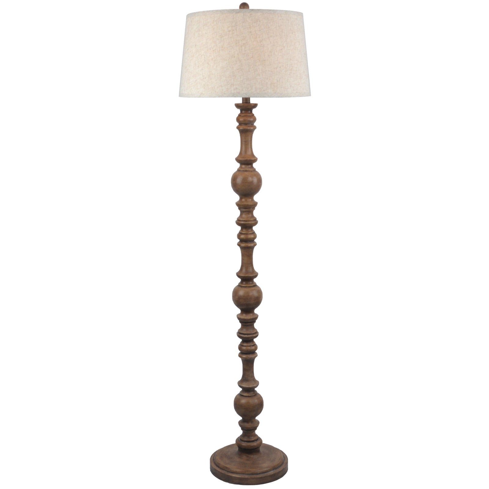 Seraphia Floor Lamp with Edged Linen Shade