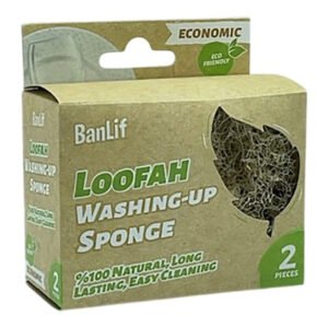 Natural Loofah Washing-Up Sponges – Pack of 2