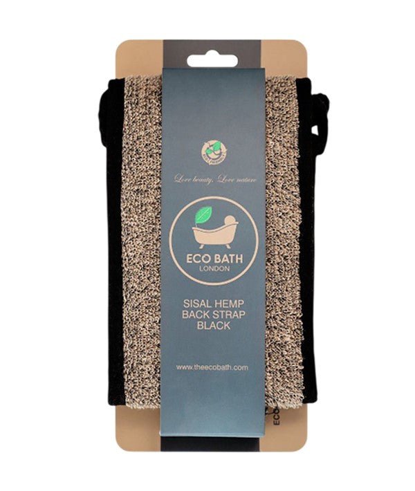 Sisal Bath Mitt – Black – Eco Bath London