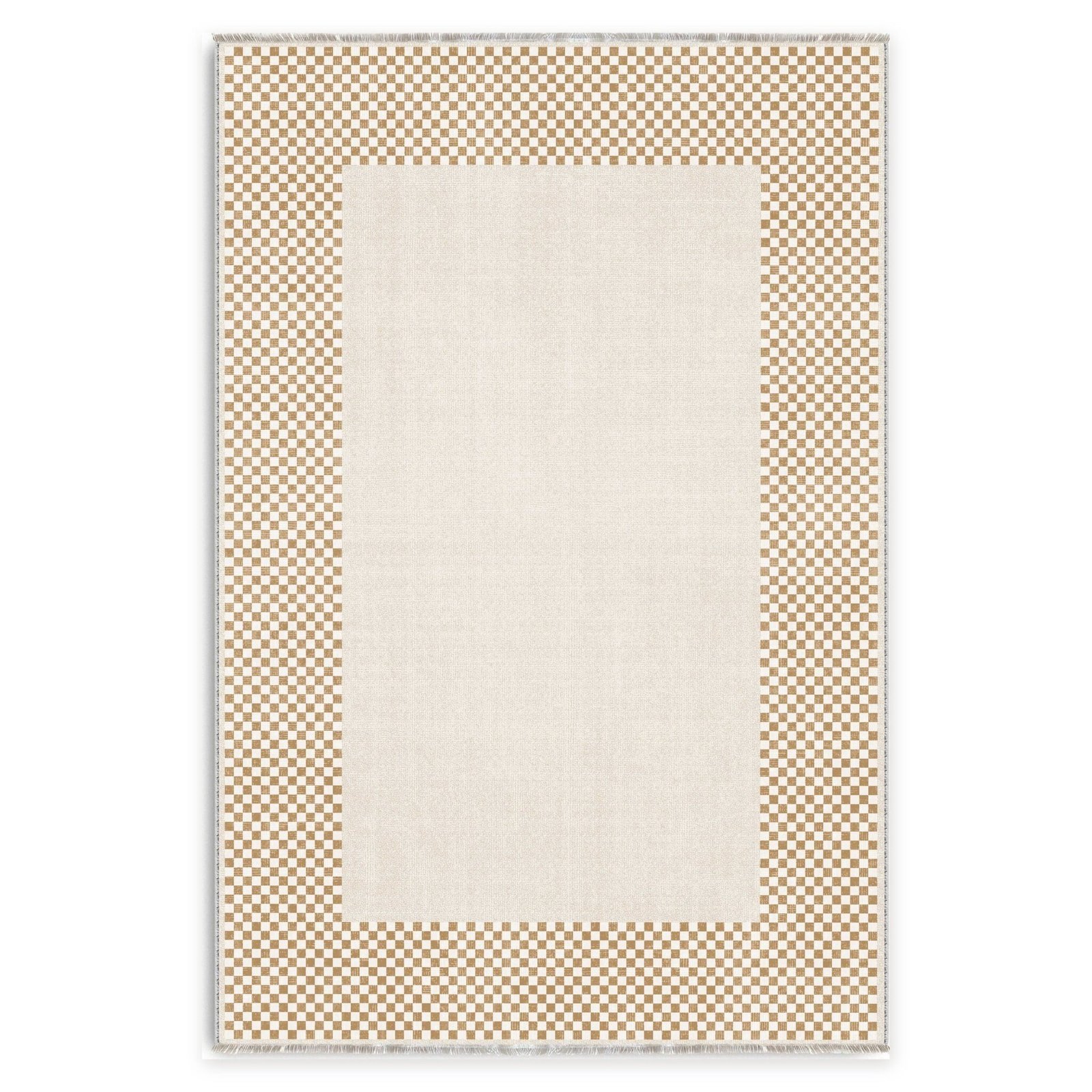 Northern Stripes Washable Rug – Warm White