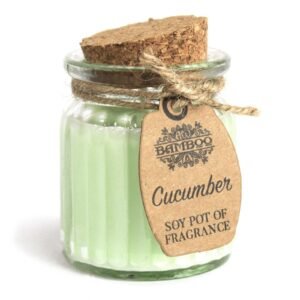 Cucumber soy jar candle