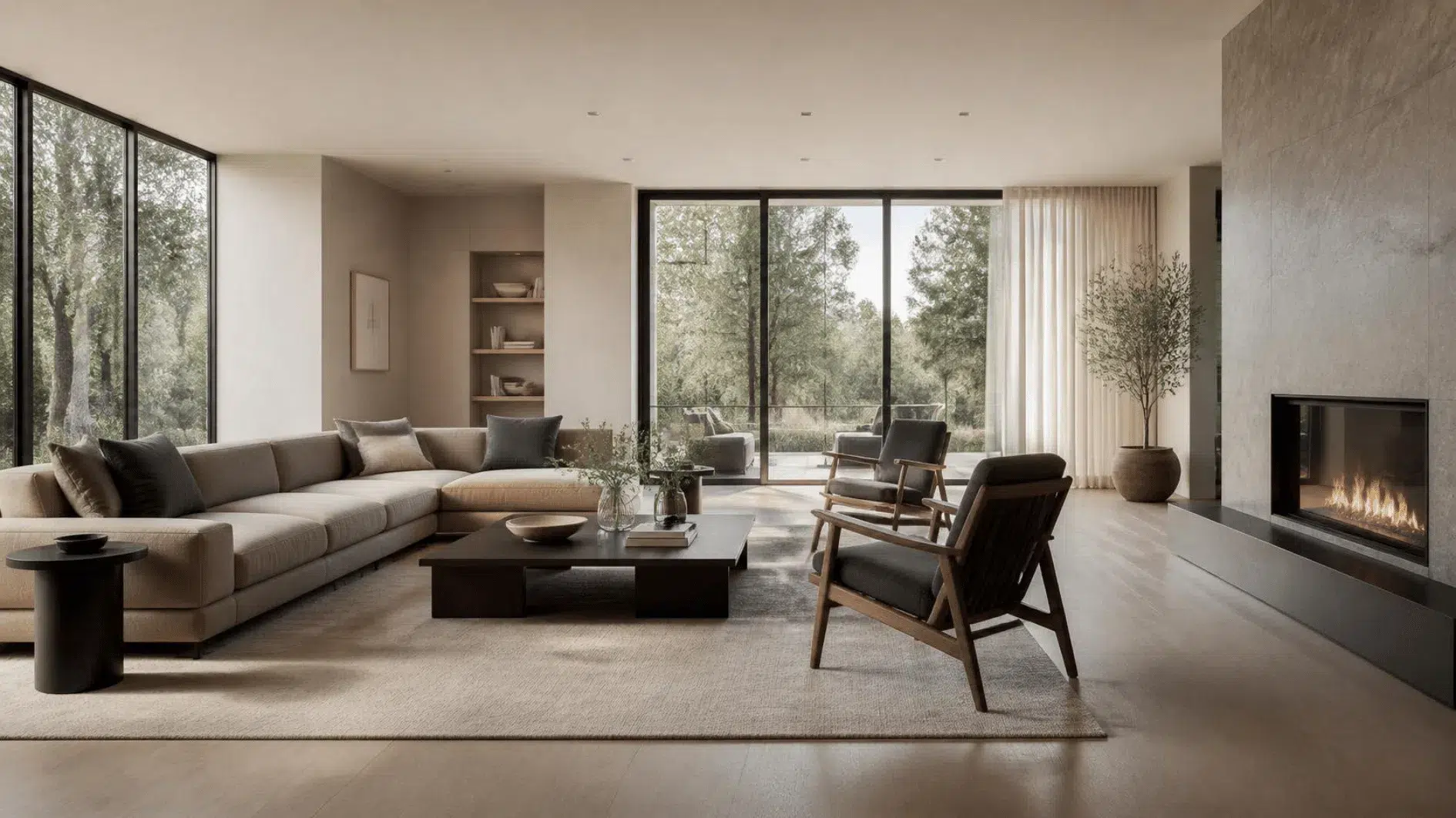 Minimalist Home: How to Simplify Without Starting Over 2 Balanced minimalist interior with proportionate furniture and comfortable circulation space
